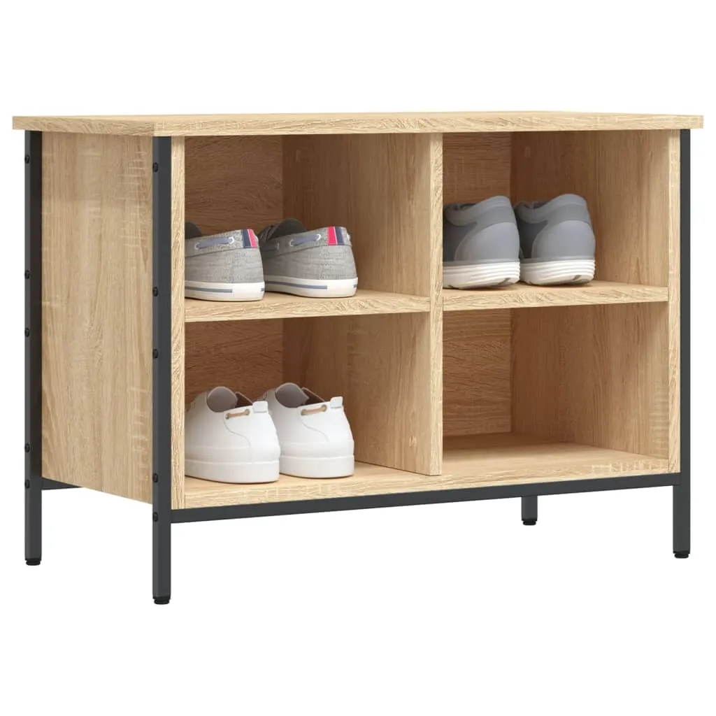 Shoe Cabinet Sonoma Oak 69x35x50 cm Engineered Wood