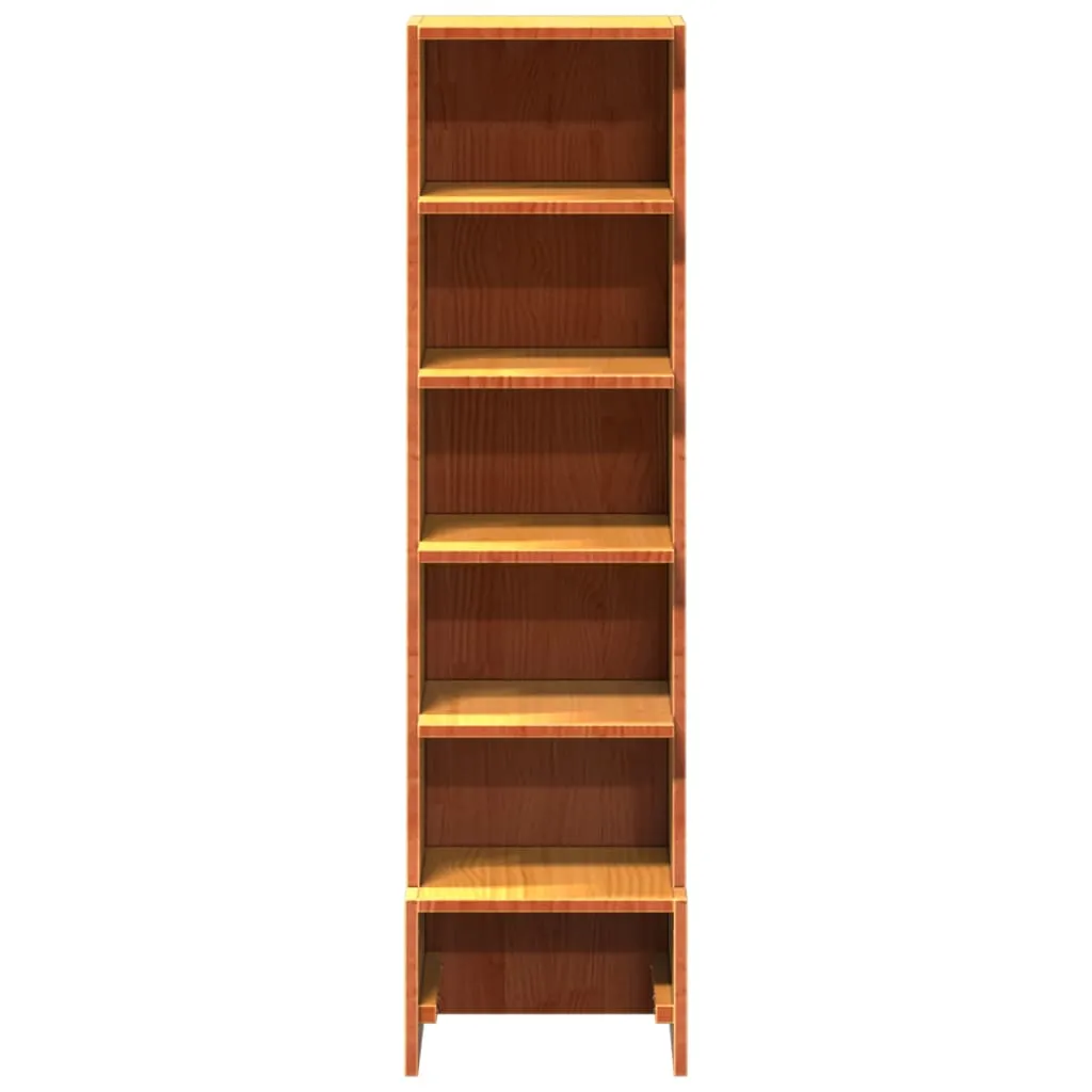 Shoe Cabinet Wax Brown 28x30x104 cm Solid Wood Pine