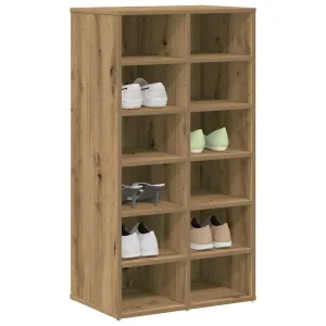 Shoe Rack Artisan Oak 54x34x100.5 cm Engineered Wood