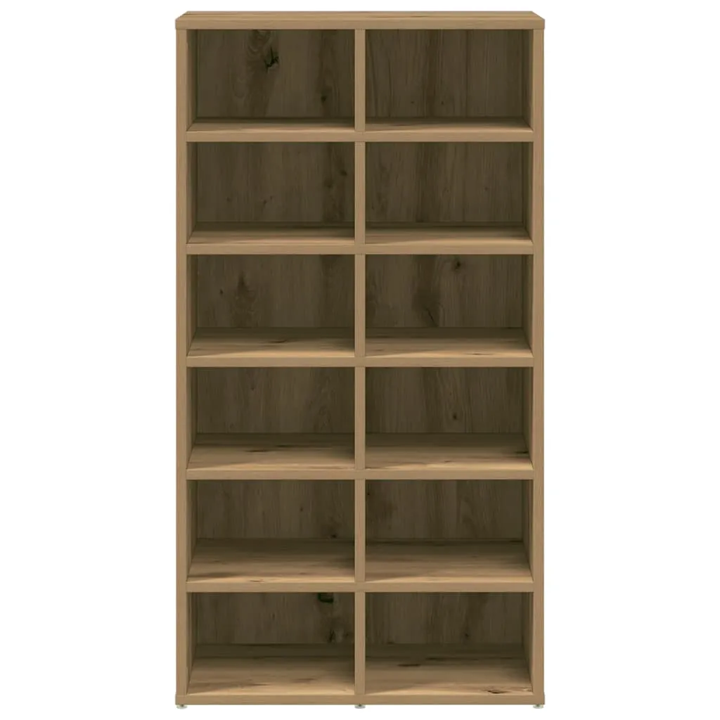 Shoe Rack Artisan Oak 54x34x100.5 cm Engineered Wood