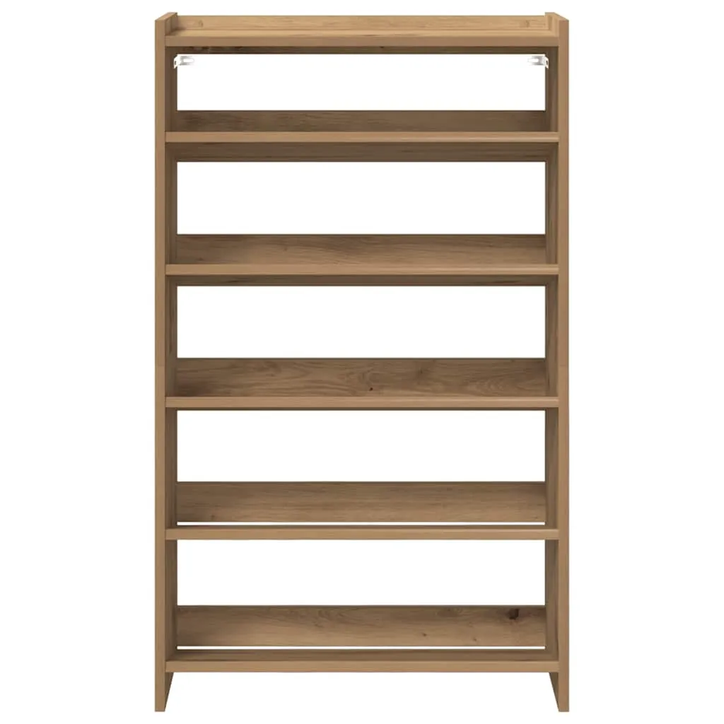 Shoe Rack Artisan Oak 60x25x100 cm Engineered Wood