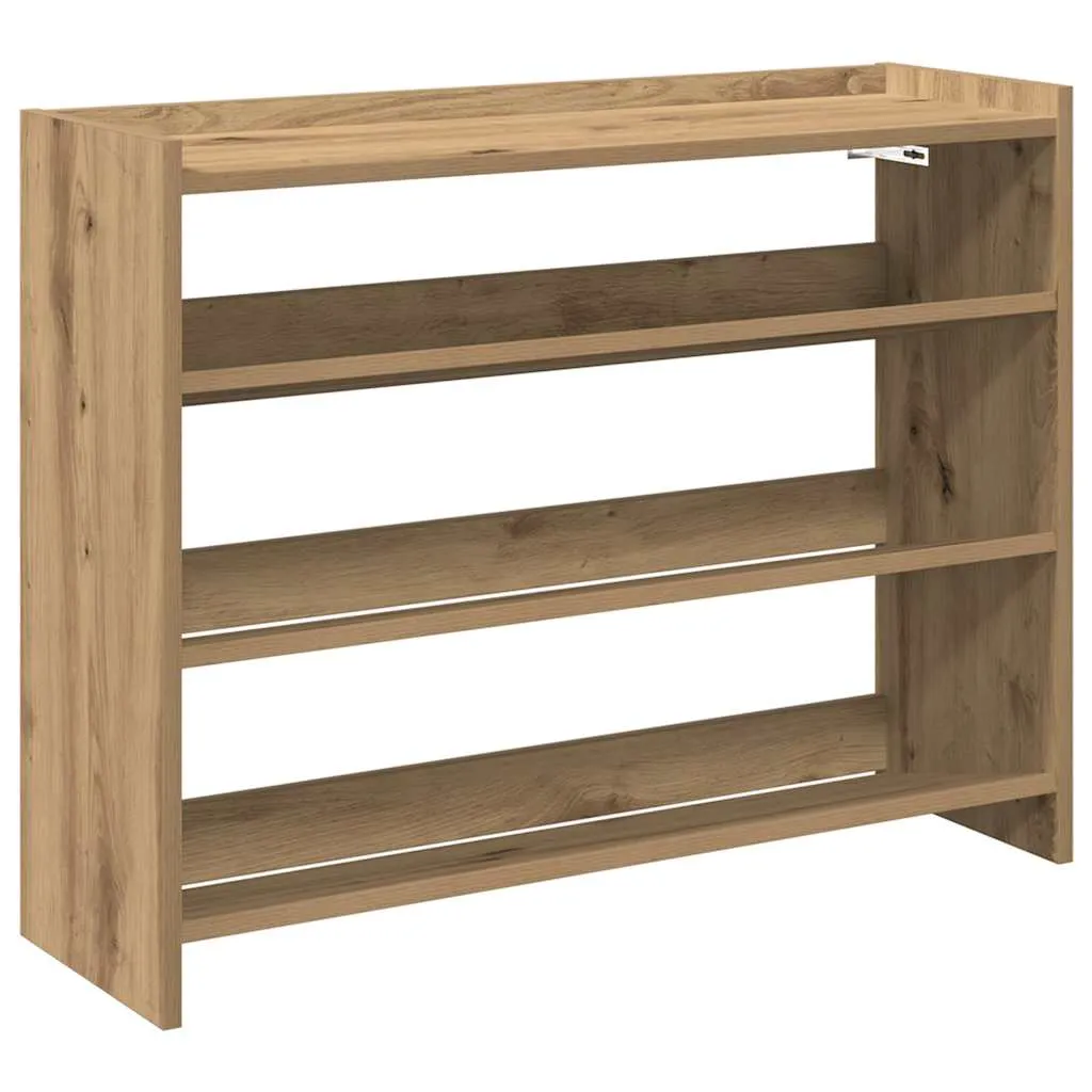 Shoe Rack Artisan Oak 80x25x61.5 cm Engineered Wood