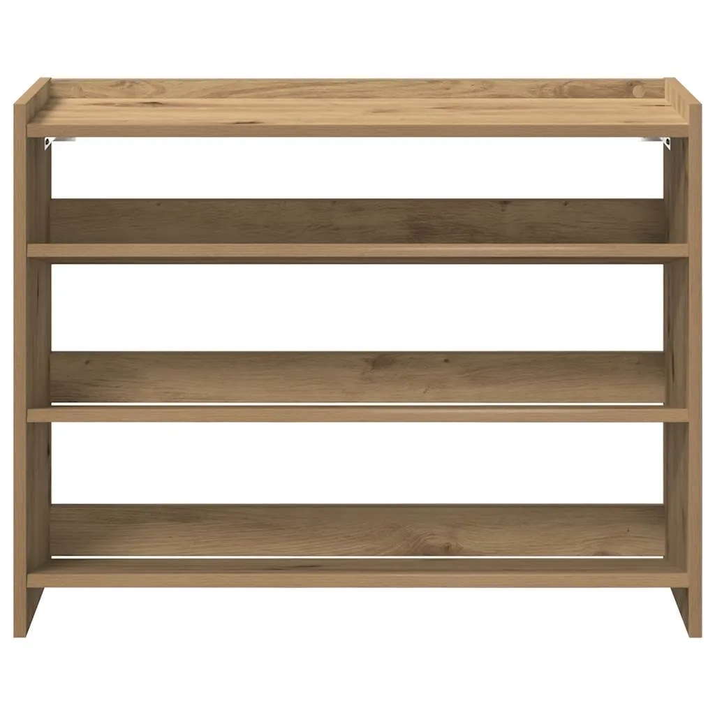 Shoe Rack Artisan Oak 80x25x61.5 cm Engineered Wood