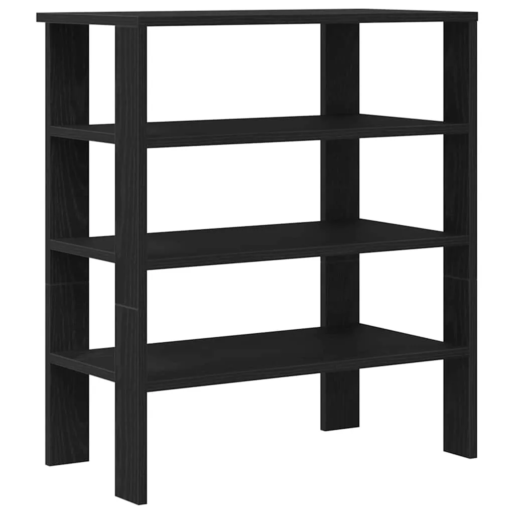 Shoe Rack Black 61x32x70 cm Engineered Wood