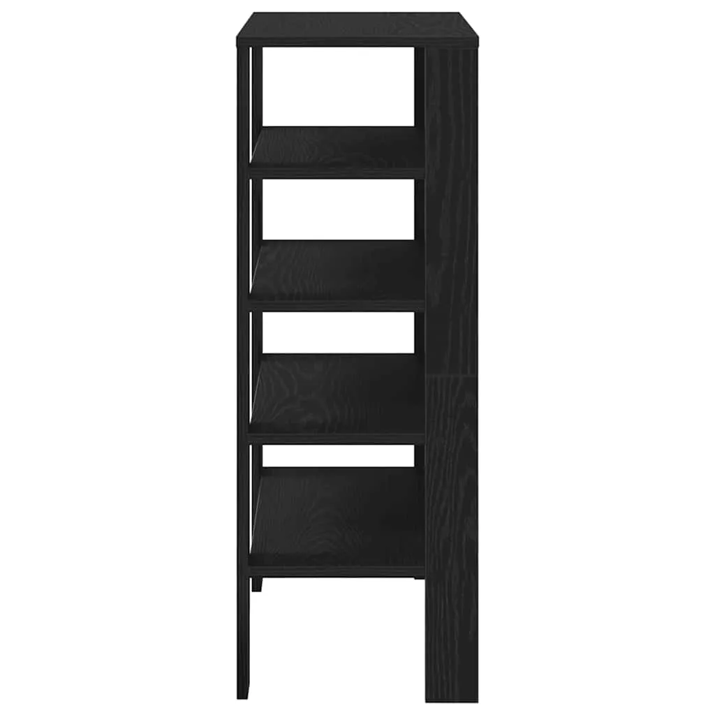 Shoe Rack Black 61x32x87.5 cm Engineered Wood