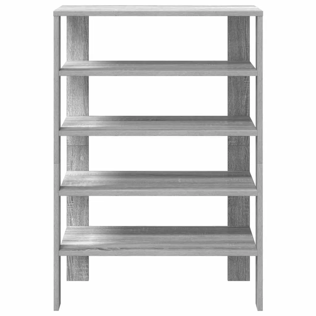 Shoe Rack Grey Sonoma 60x30x98 cm Engineered Wood