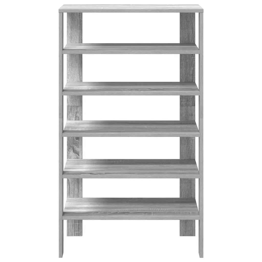 Shoe Rack Grey Sonoma 61x32x105 cm Engineered Wood