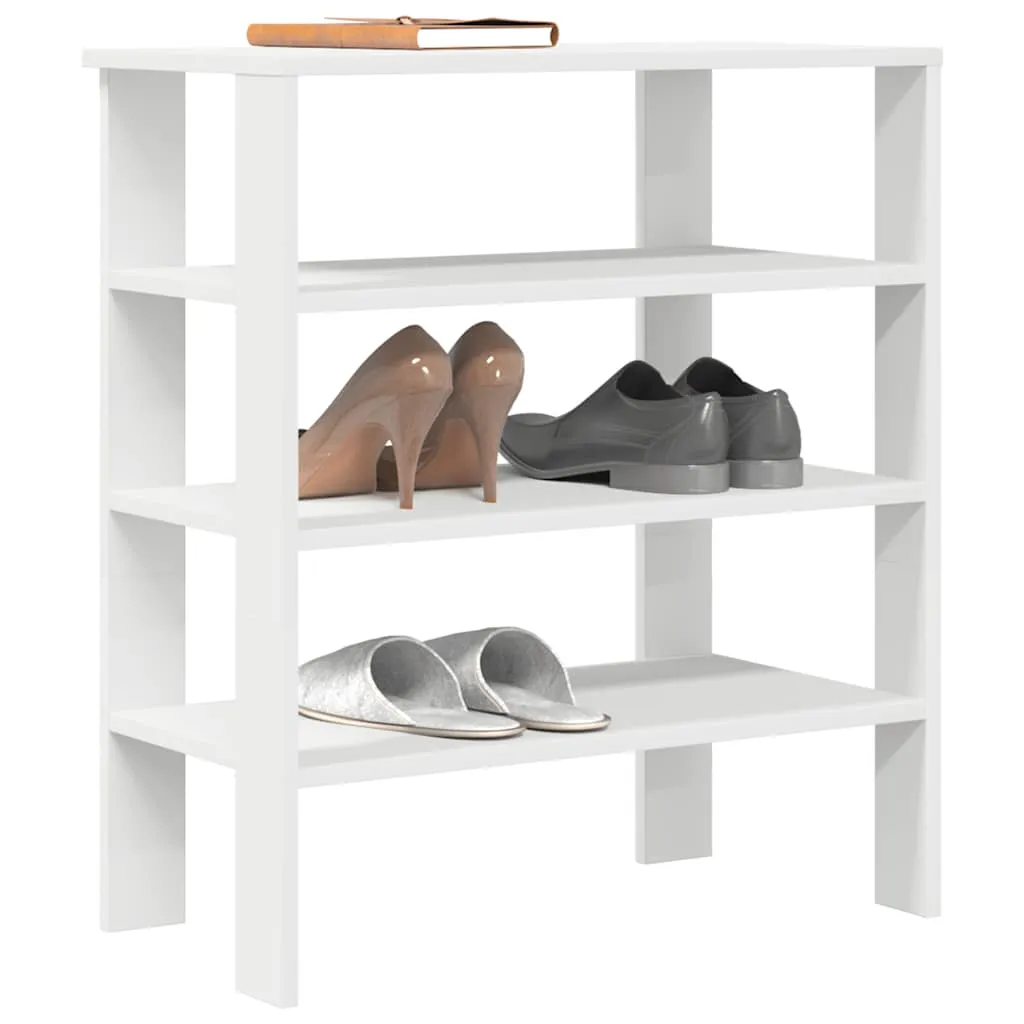 Shoe Rack White 61x32x70 cm Engineered Wood