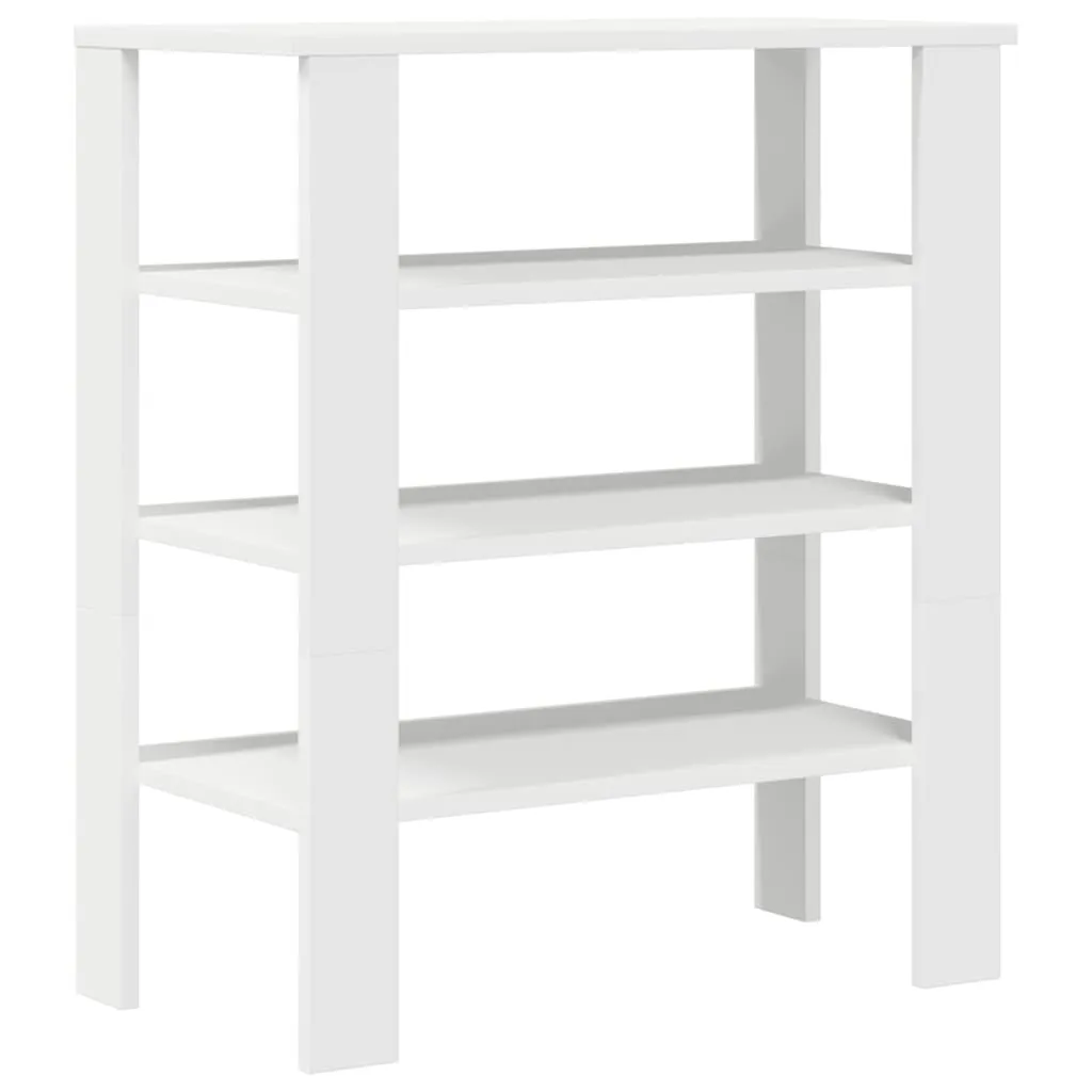 Shoe Rack White 61x32x70 cm Engineered Wood