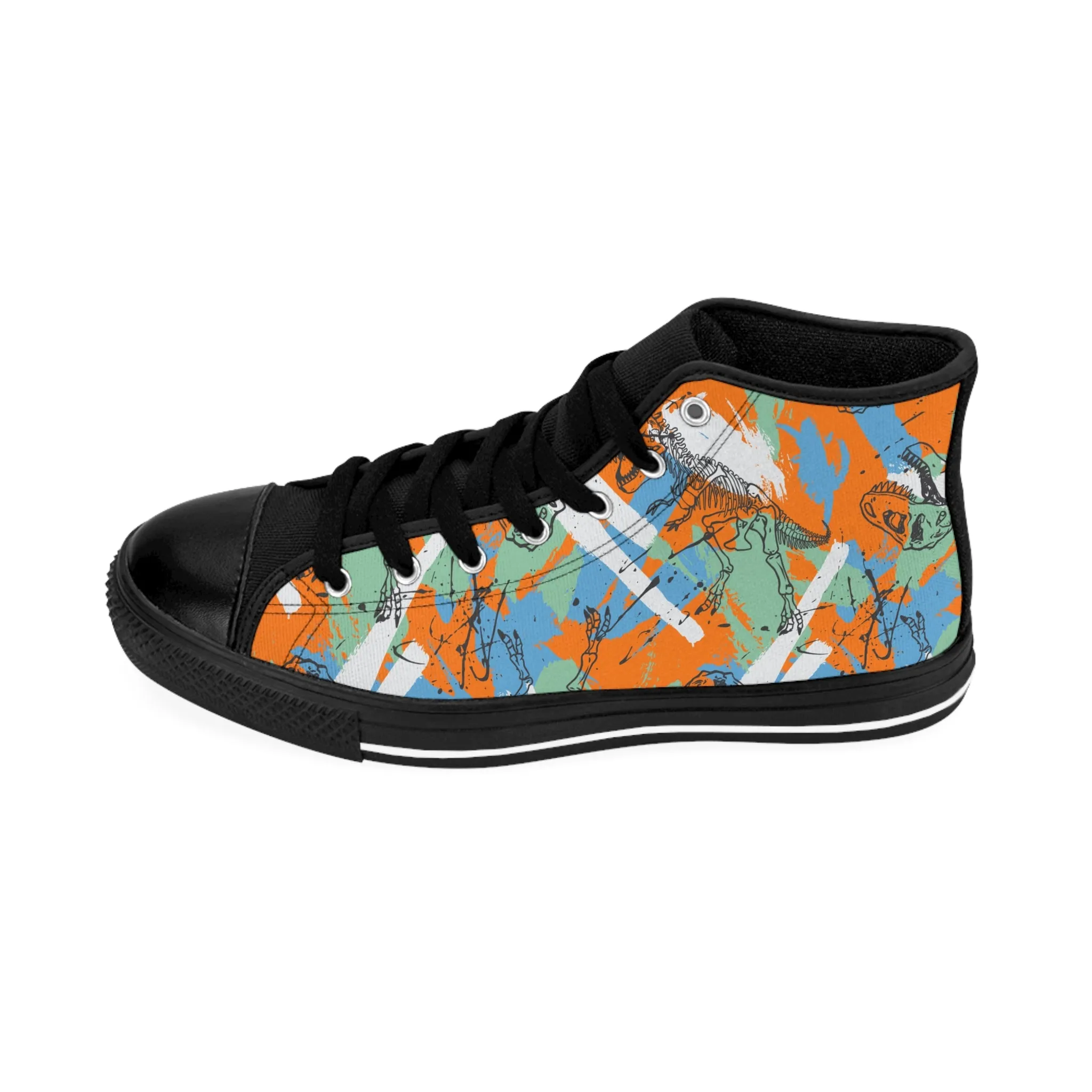 Skeleton Dinosaurs Men's Classic Sneakers