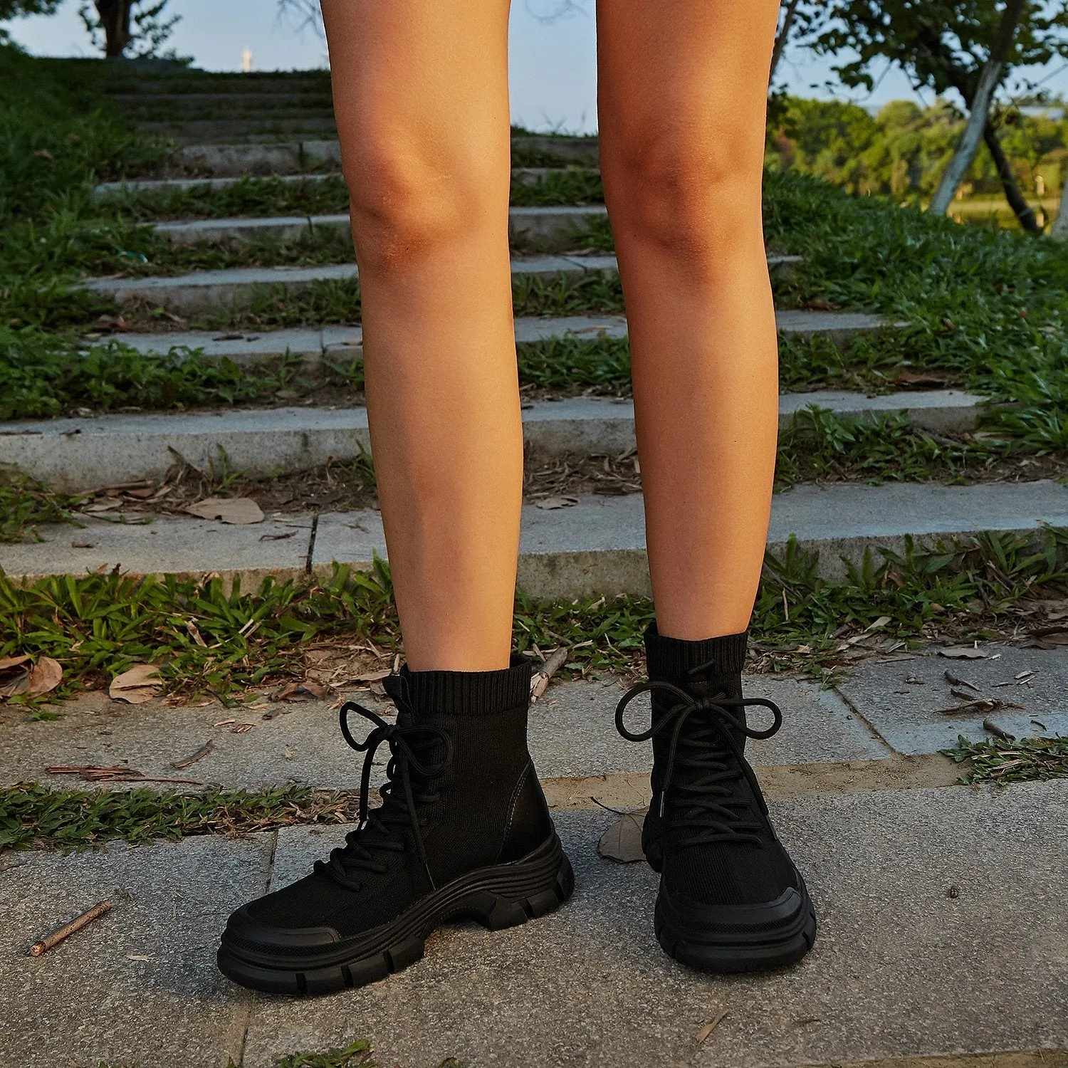 Sport Lace Up Boots