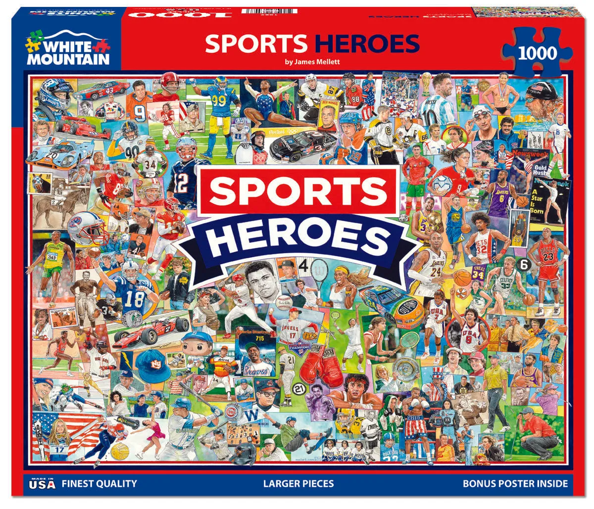 Sports Heroes (1829pz) - 1000 Piece Jigsaw Puzzle