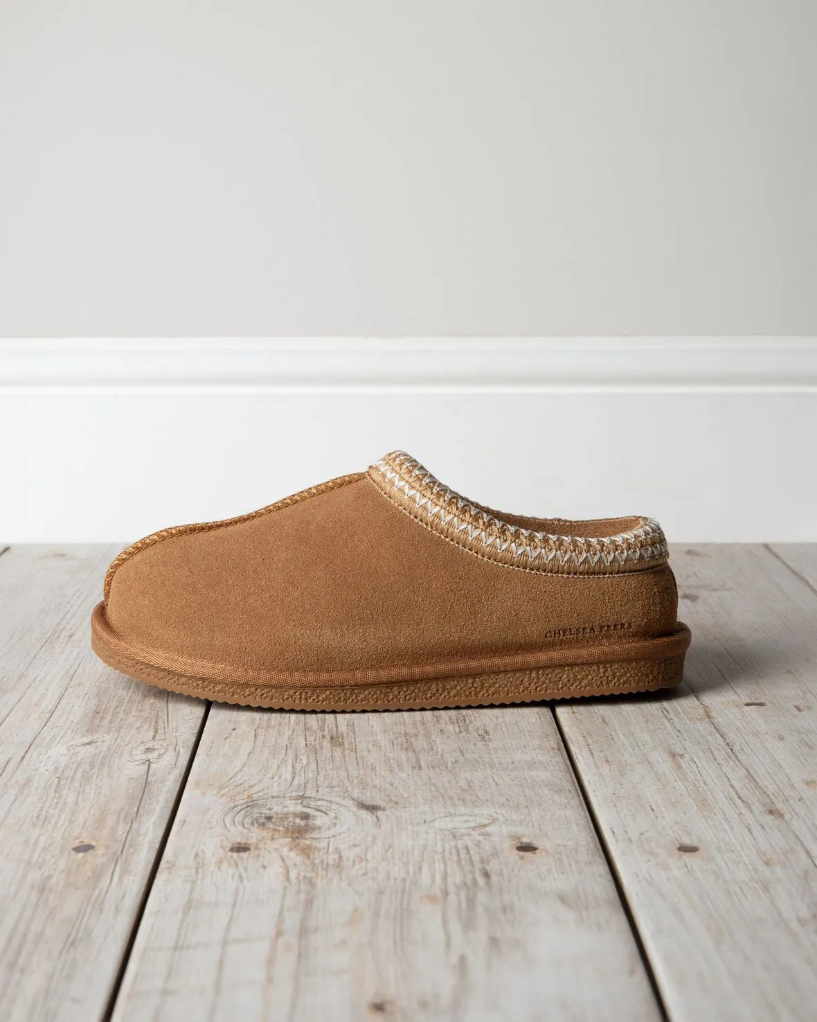 Suede Sheepskin Short Boot Slippers - Tan