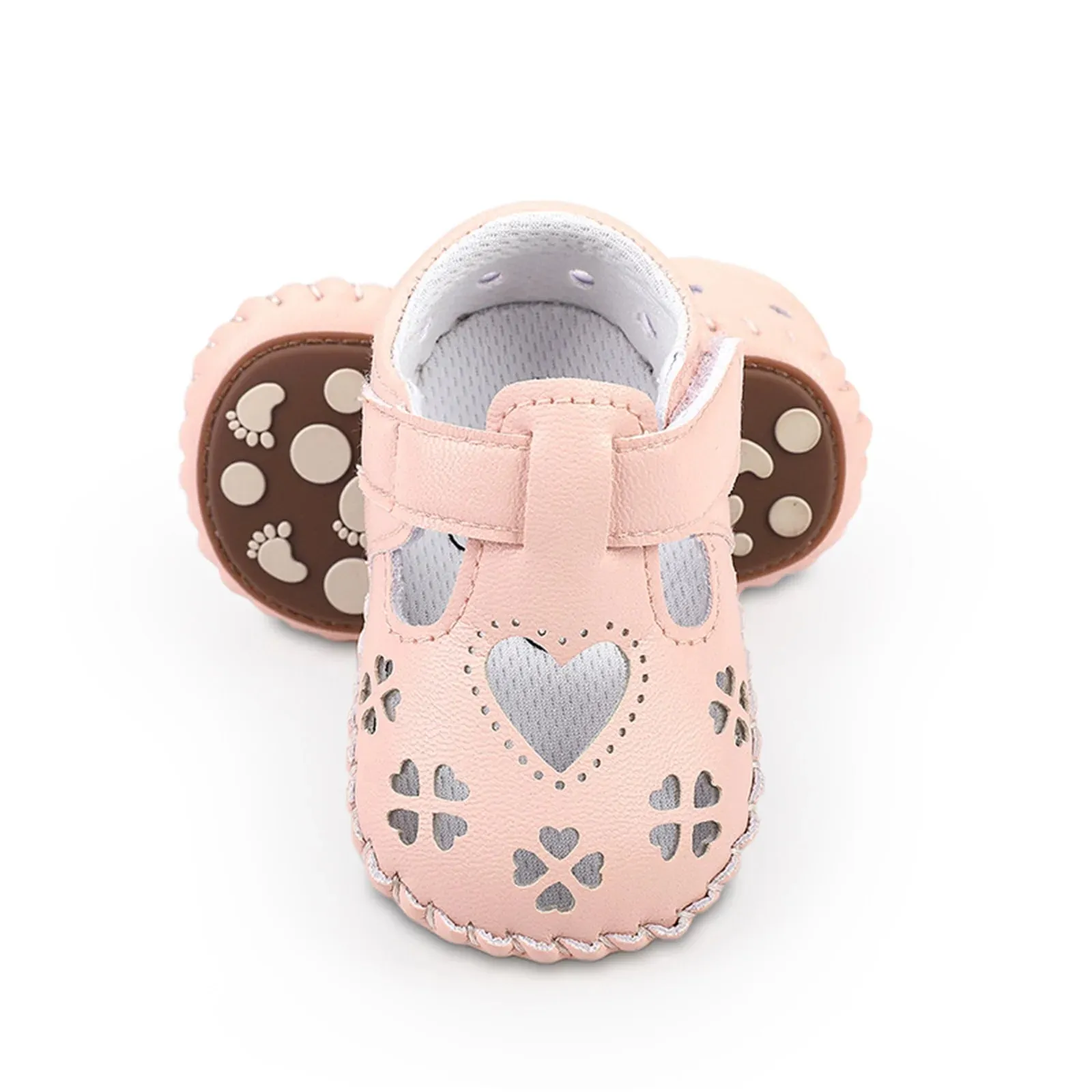 Sweetheart Cutout Eco-Leather Baby Sandals