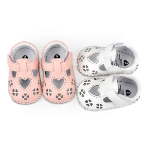 Sweetheart Cutout Eco-Leather Baby Sandals