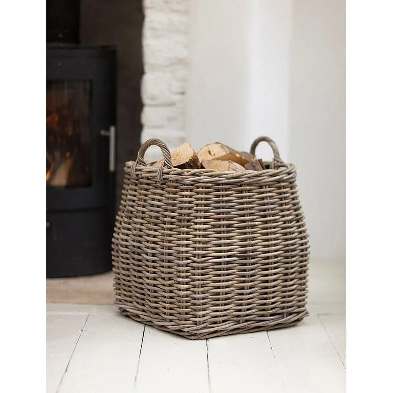 Tapered Basket - Rattan