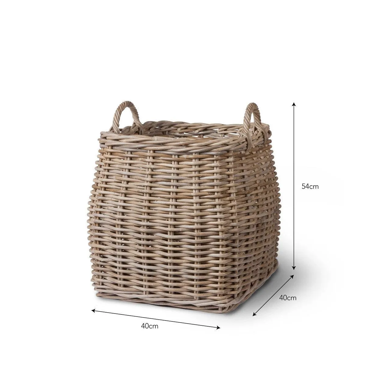 Tapered Basket - Rattan