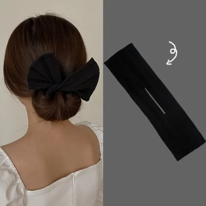 Twist Clip Bow Bun Hair Accessories