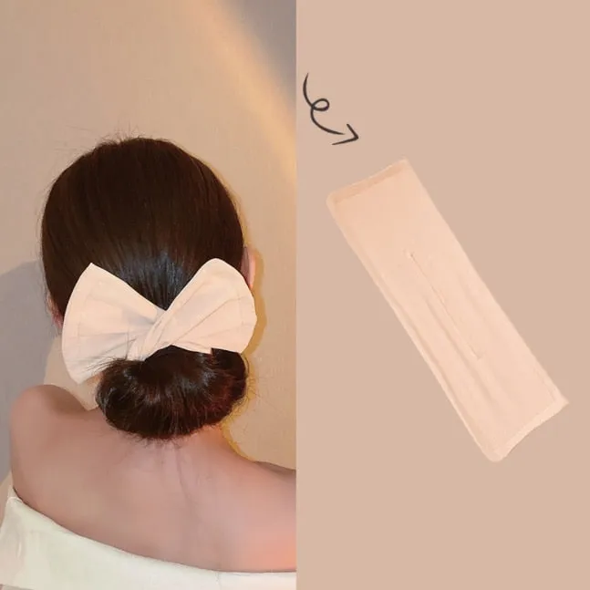 Twist Clip Bow Bun Hair Accessories