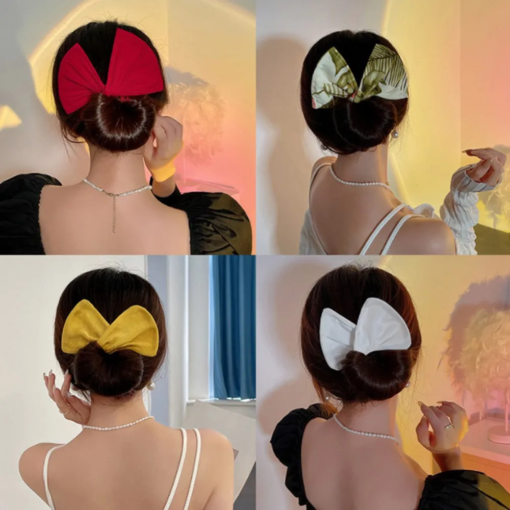 Twist Clip Bow Bun Hair Accessories