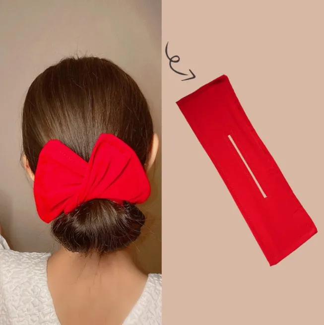 Twist Clip Bow Bun Hair Accessories