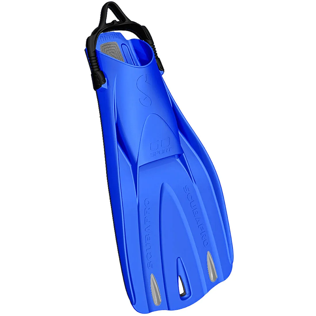 Used ScubaPro GO Sport Dive Fins, Blue, Size: Large