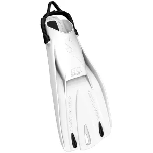 Used ScubaPro GO Sport Dive Fins, White, Size: Medium / US M:9-10 - W:10-11