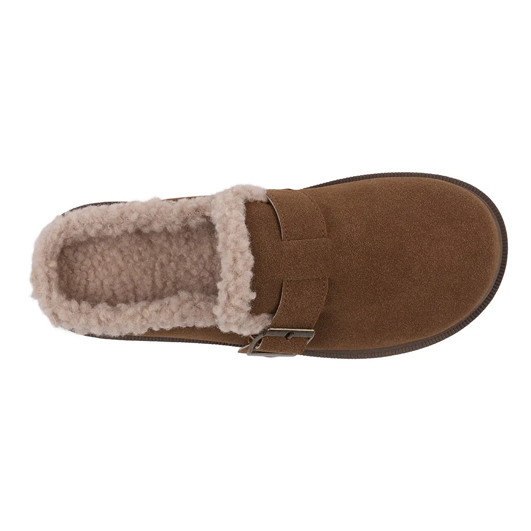 Vallery Brown Mule Slippers: Comfortable & Elegant for Fall