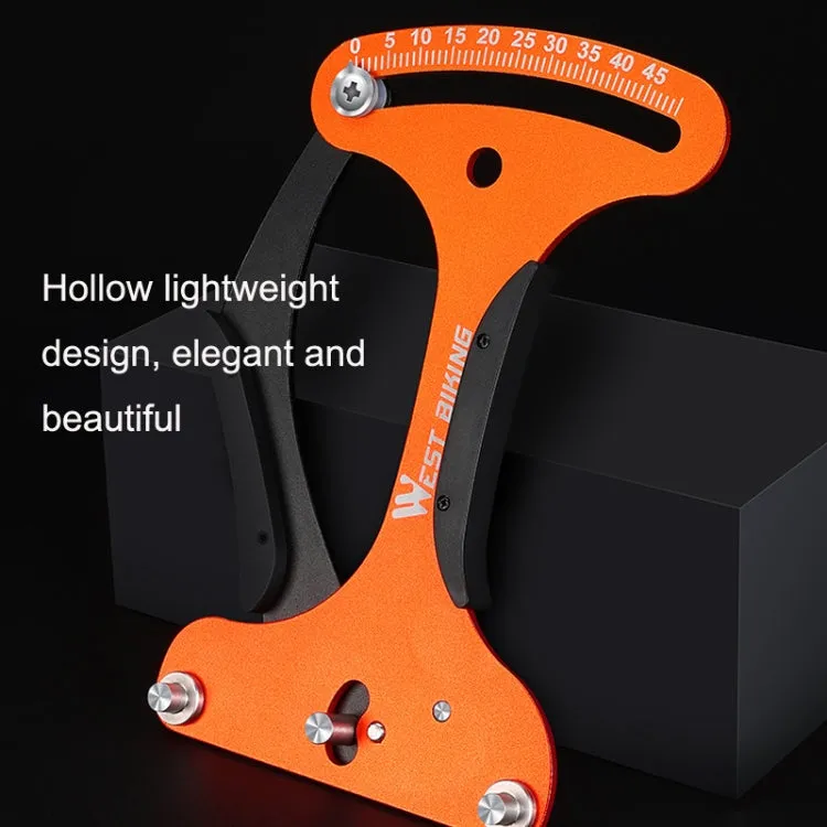 WEST BIKING Bicycle Spoke Tension Meter Rim Tensioner Calibrator(Orange)