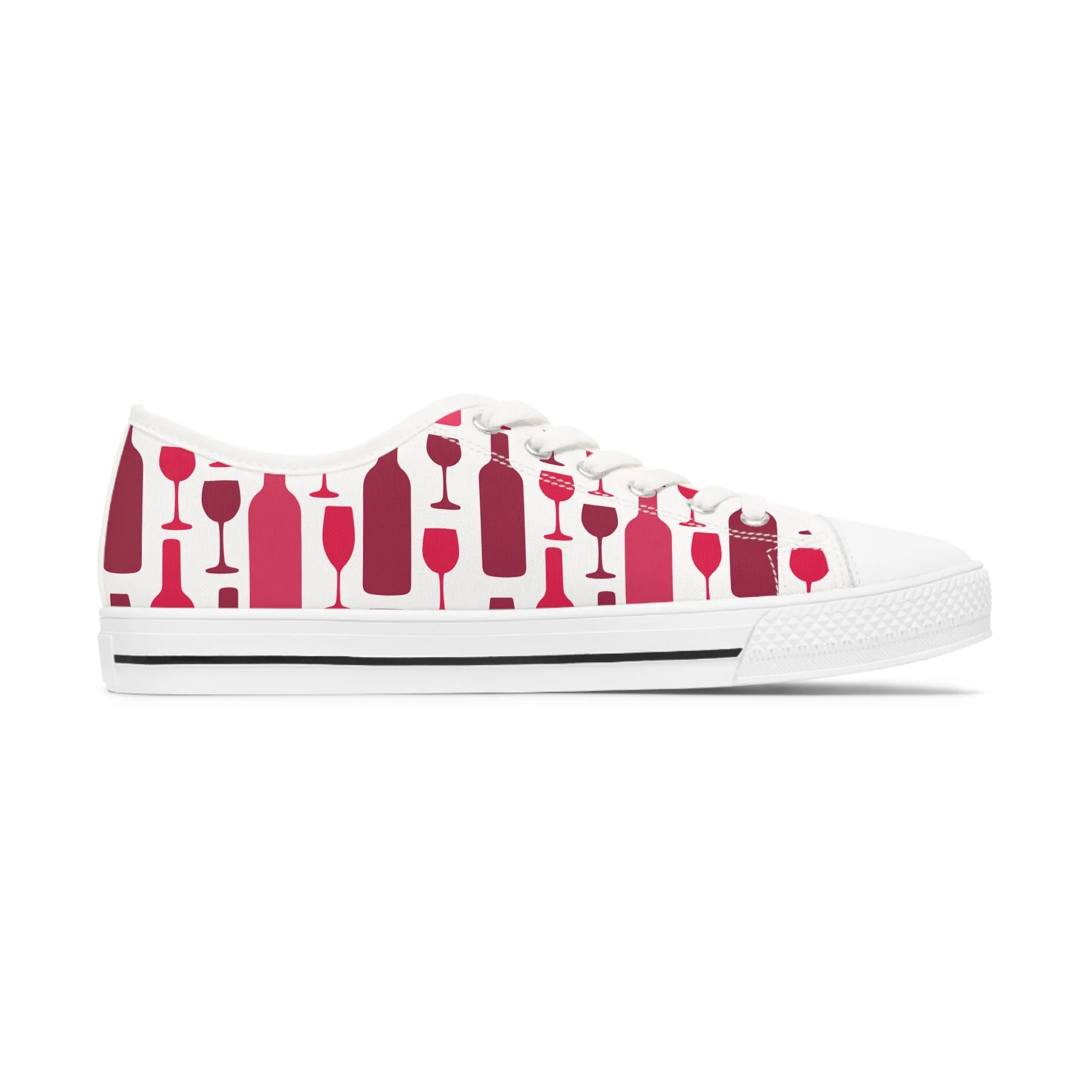 Wine Women's Low Top Sneakers