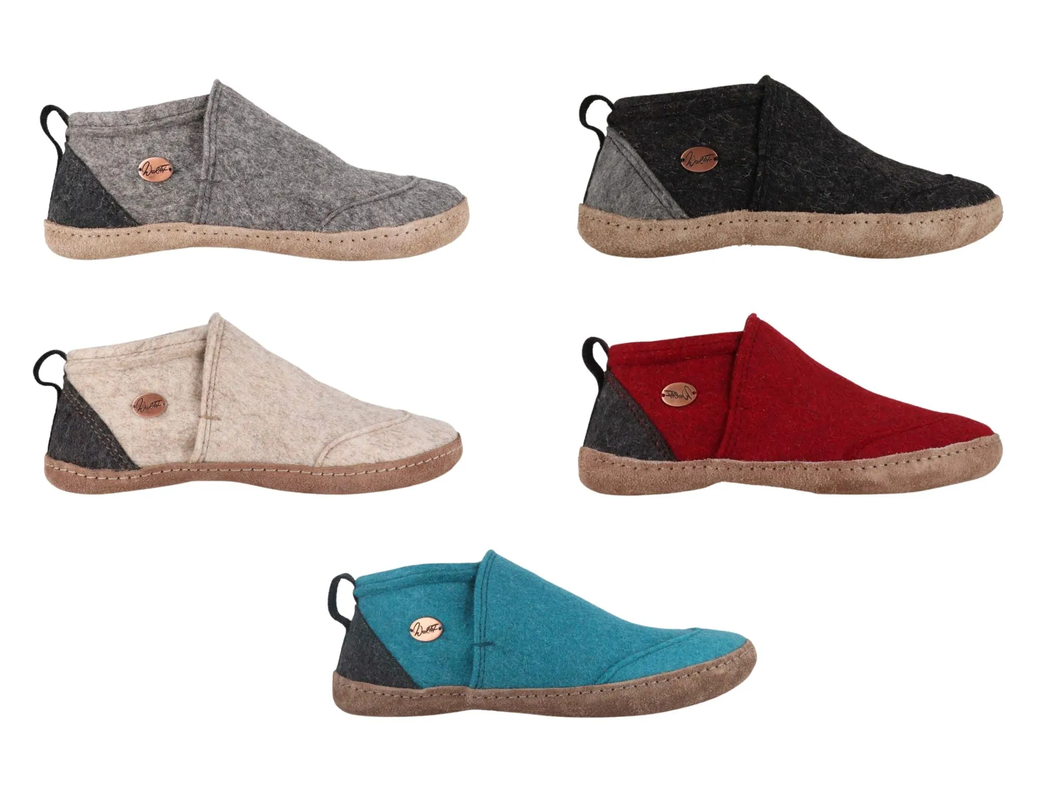 WoolFit Taiga | Felt Slipper Boots with Leather Sole