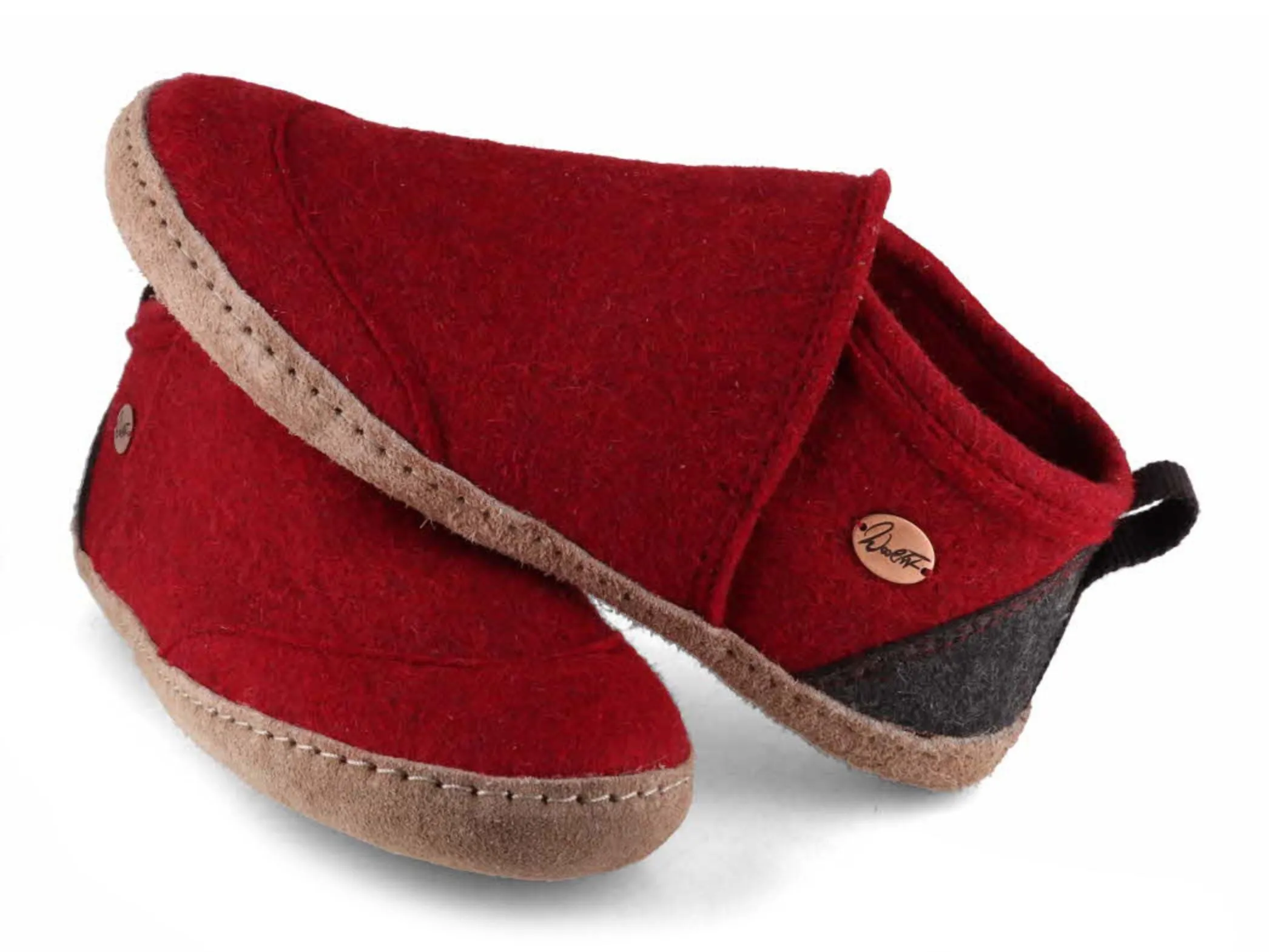 WoolFit Taiga | Felt Slipper Boots with Leather Sole