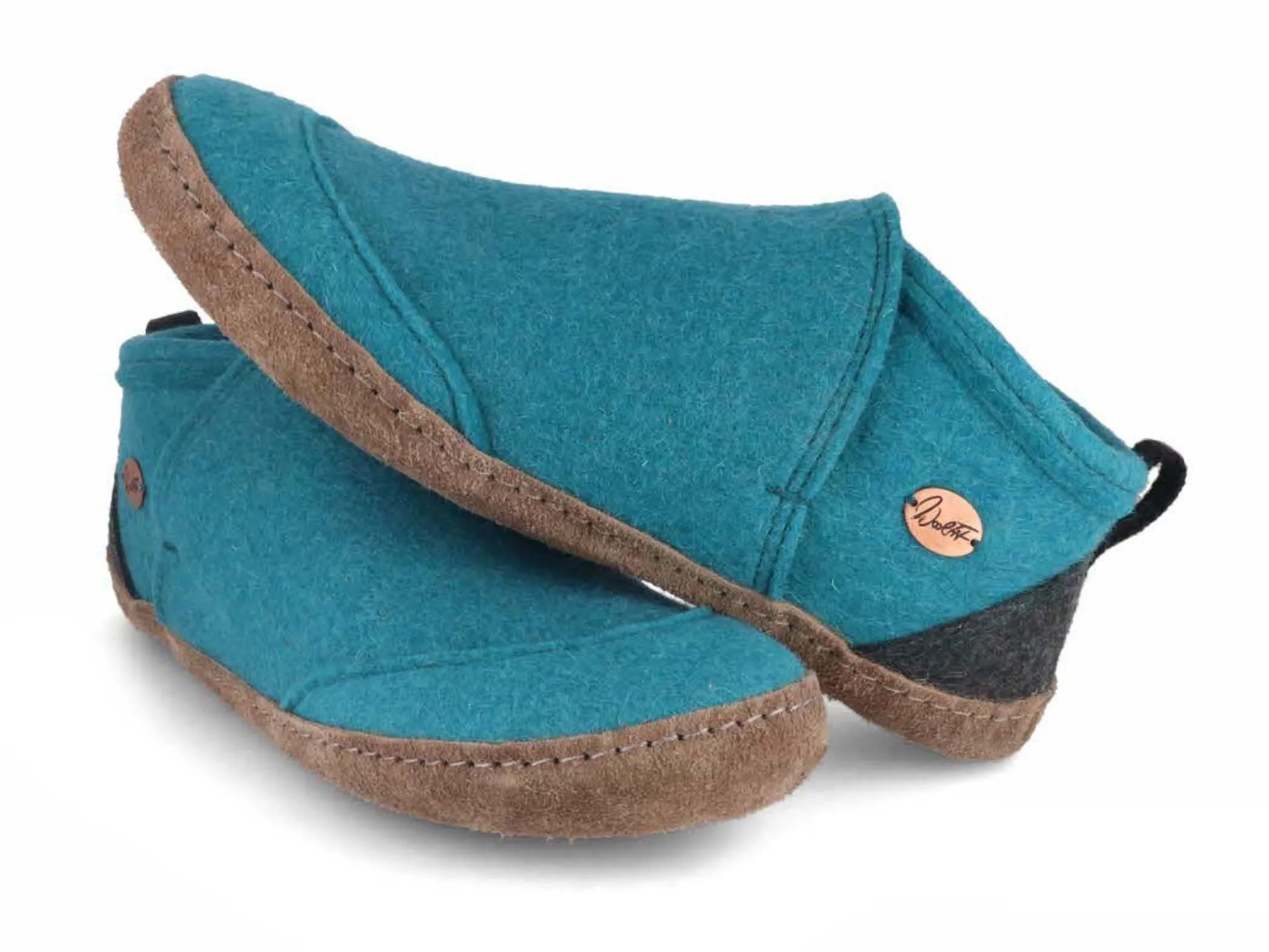 WoolFit Taiga | Felt Slipper Boots with Leather Sole