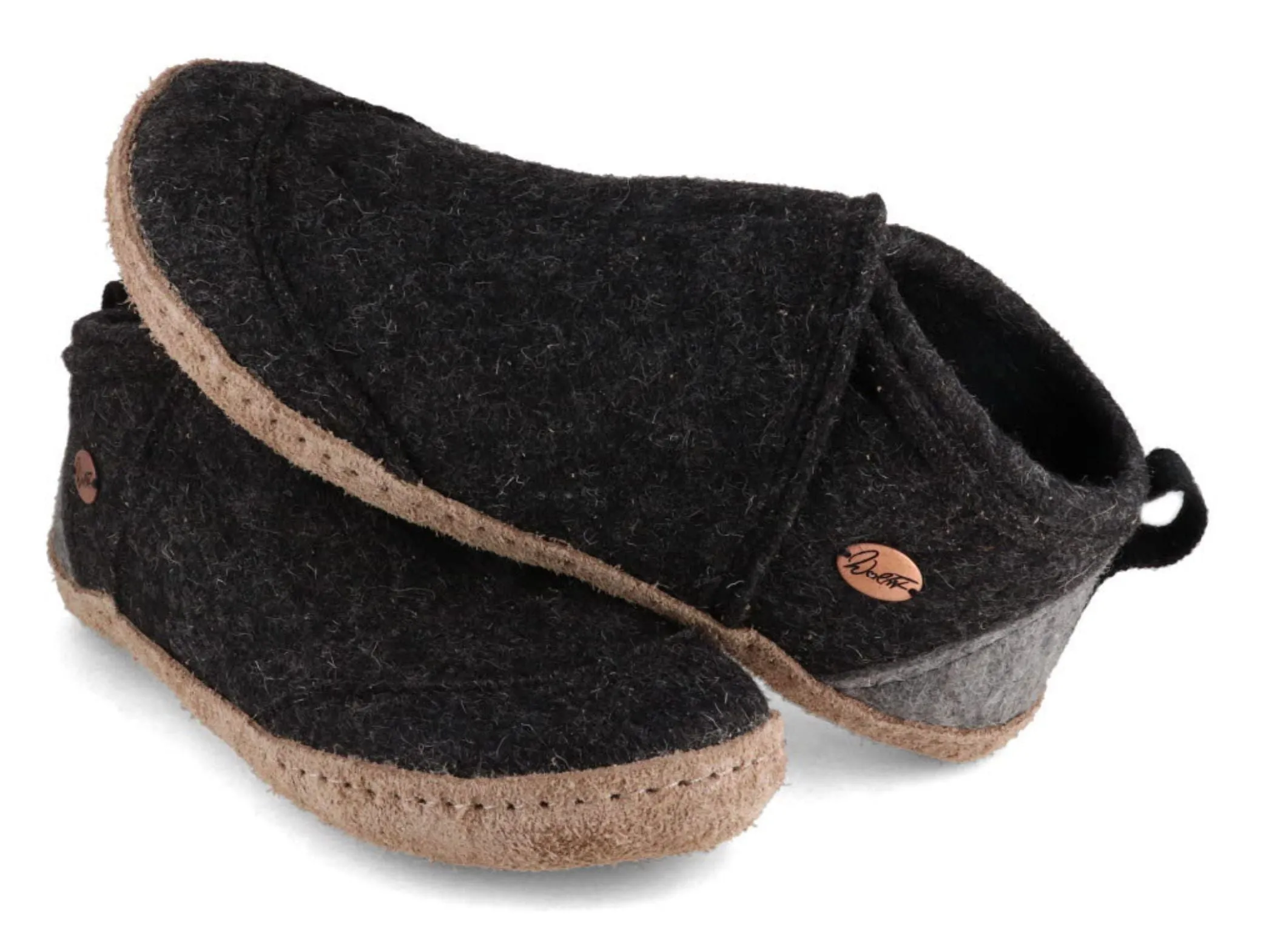 WoolFit Taiga | Felt Slipper Boots with Leather Sole