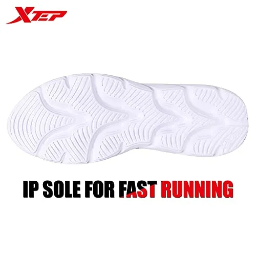 XTEP Women's Black IP Outsole Lightweight Synthetic Leather Upper Running Shoes