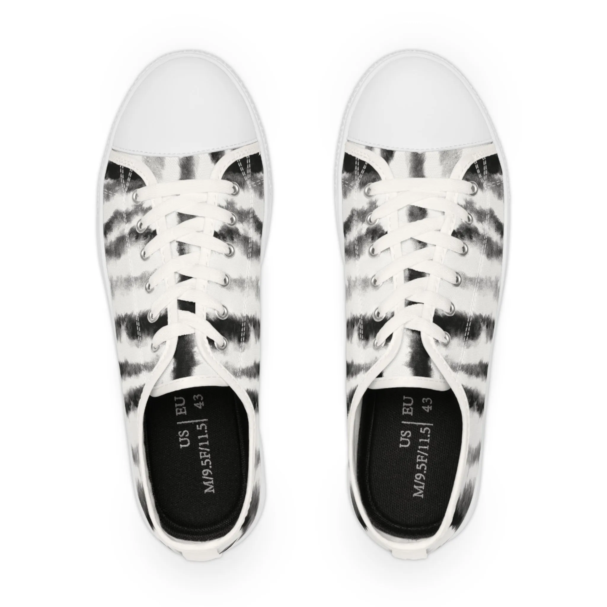 Zebra Stripes Men's Low Top Sneakers